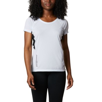 Columbia Titan Ultra II Short Sleeve, Camiseta Blancos Negros Para Mujer | 078254-GCS